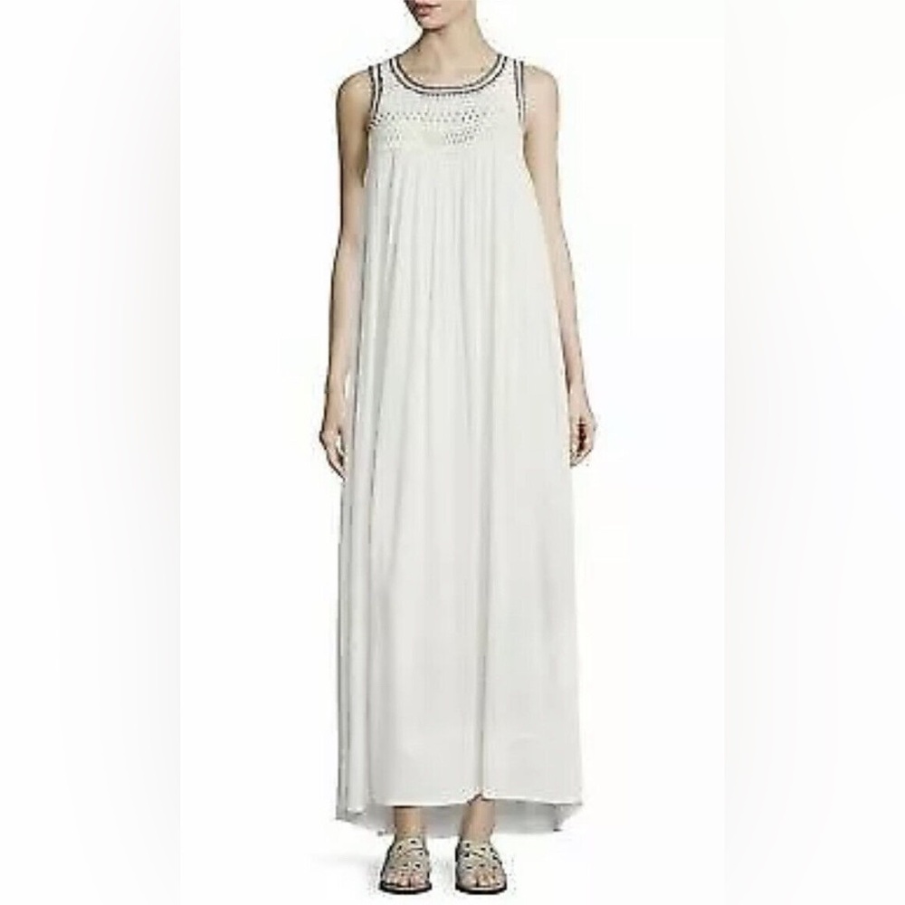 NWT Antik Batik X Free People Crochet Maxi Rio Dress Small With Slip Retail $286